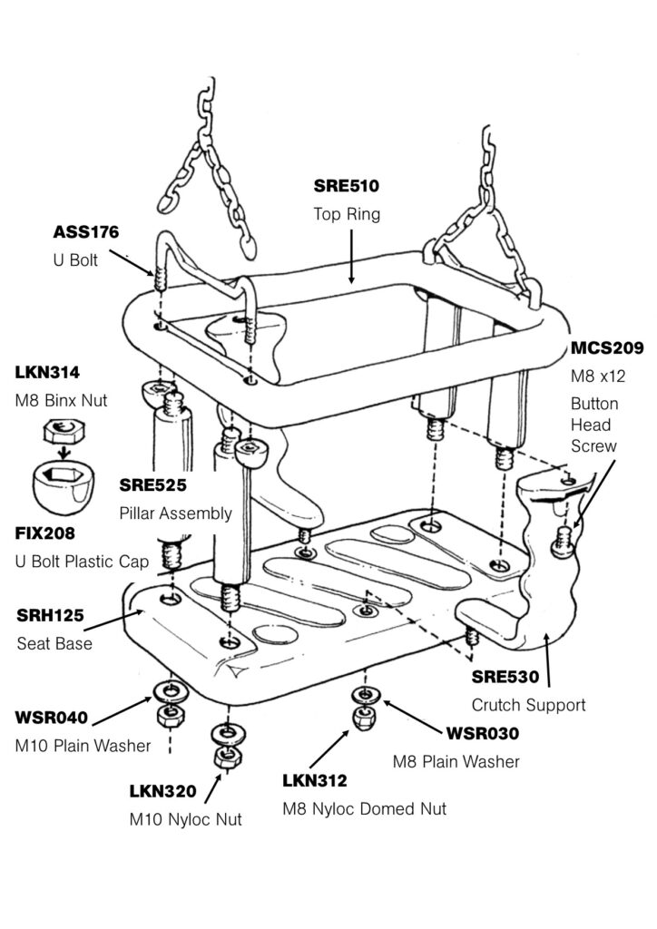 Cradle Seat Flat Pack